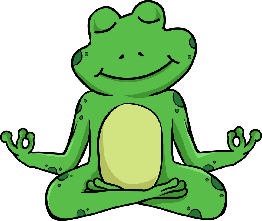 Frog Yoga Cartoon